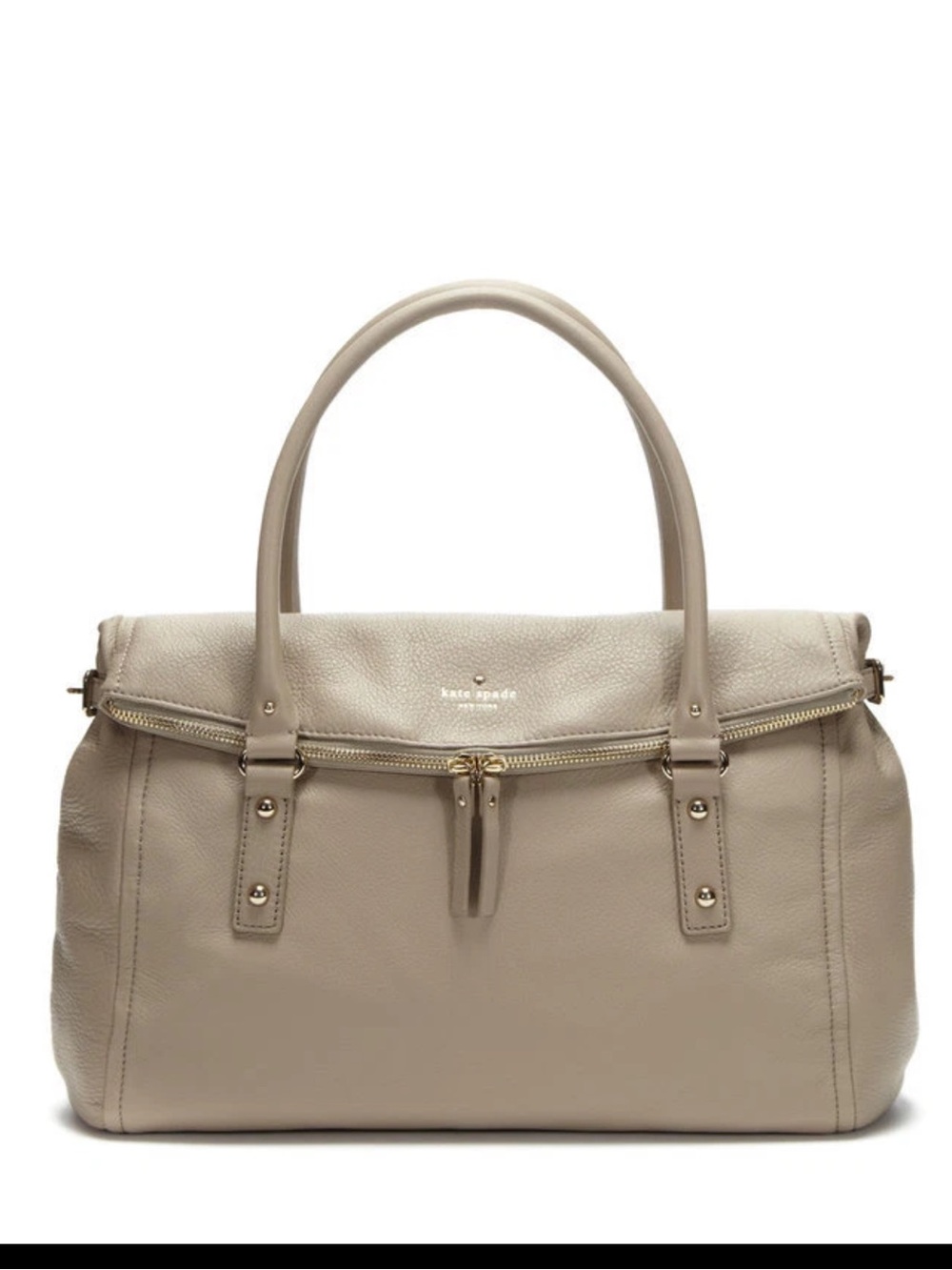 Kate Spade Cobble Hill Leslie satchel Oyster taupe beige PXRU2238